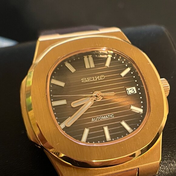 Seiko custom build nautilus mod automatic watch -sapphire crystal/NH35 - Picture 4 of 7